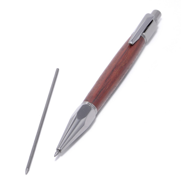 手工製作的豪華木製 2 毫米芯機械鉛筆橡皮擦卷筆刀，帶捲筆刀圍場青銅色 第2張的照片