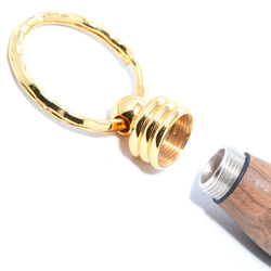 手工木製便攜式牙籤架鑰匙架（硬木染色；24k 鍍金）TOO-SPR 第3張的照片