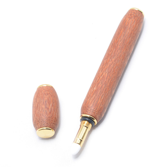 Handmade Wooden Perfume Applicator（Lacewood; 24K Gold Plated 第2張的照片