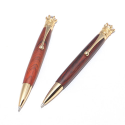 Handmade Wooden Twist Pen 'The Crown' (Cocobolo; 24k Gold) 第1張的照片