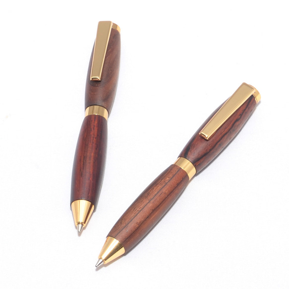 Handmade Wooden Mini Twist Pen (Cocobolo; 24K Gold Plated) 第2張的照片