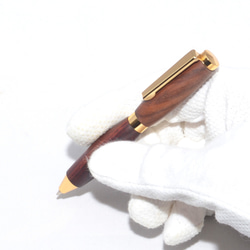 Handmade Wooden Mini Twist Pen (Cocobolo; 24K Gold Plated) 第3張的照片