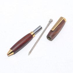 Handmade Wooden Mini Twist Pen (Cocobolo; 24K Gold Plated) 第4張的照片