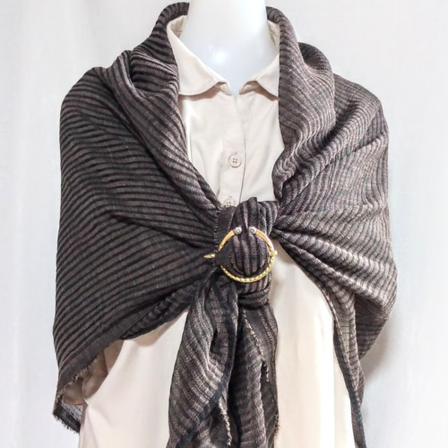 再々販 ストール留め具大サイズ スカーフリング マフラーリング