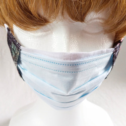 やわらかシルク使用　不織布マスクが見えるシルクマスクカバー　レース　普段　ビジネス 6枚目の画像