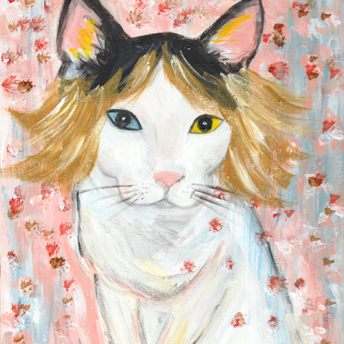 人面猫」F3 絵画 kennycats 通販 4662165｜Creema(クリーマ