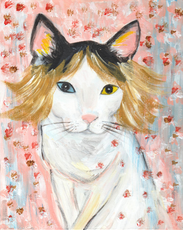 人面猫」F3 絵画 kennycats 通販 4662165｜Creema(クリーマ)