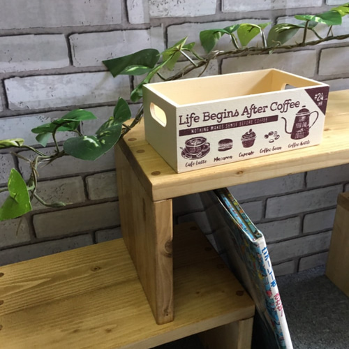 アイデアラック☆人気☆棚・3個セット・アンティーク風☆コの字ラック