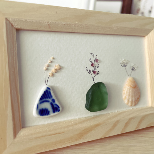 シーグラスアート 