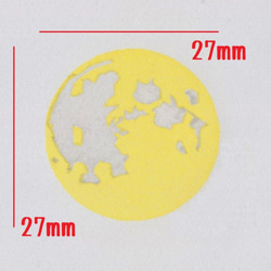 満月③　重ね押しスタンプ 3枚目の画像