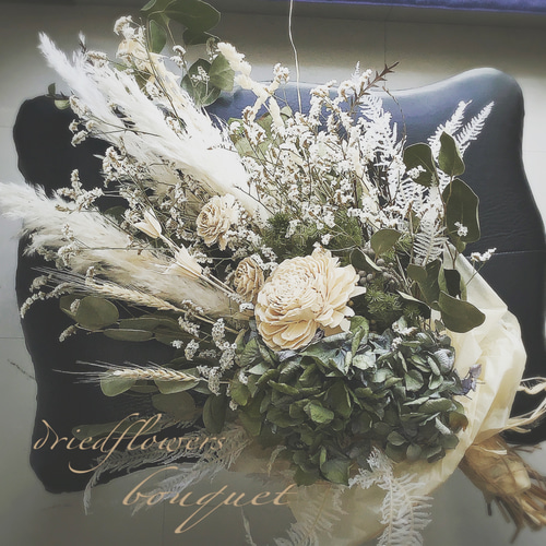 ◇スワッグ◇ナチュラルスワッグ◇ドライフラワー Natural＊ふわふわホワイトスワッグ♡ドライフラワースワッグ おまかせ