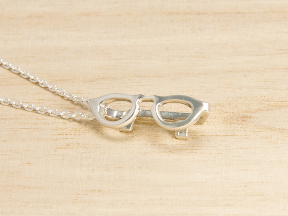 ボストン型メガネペンダントトップ　McQueen(マックイーン)　シルバー925