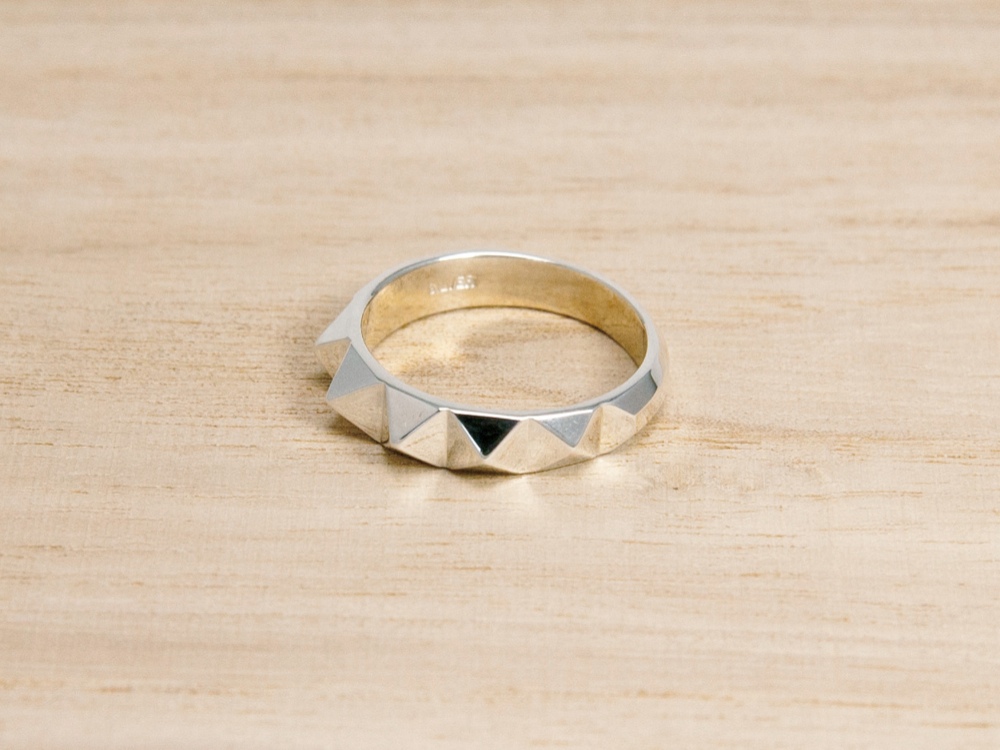 スタッズリング　W45　シルバー925