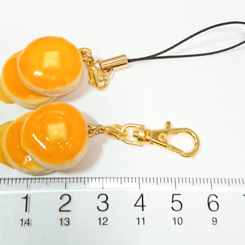 ホットケーキ 〈フェイクスイーツ〉ストラップ・キーホルダー