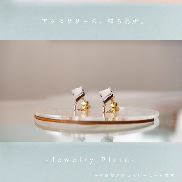 【イヤリング/ピアス&飾れるジュエリープレート】" URBAN CHALCEDONY. " (ギフト包装付き) 4枚目の画像