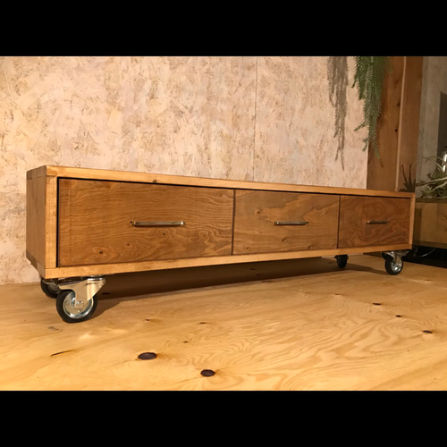 ローボード 1200 テレビ台 サイドボード TVボード シェルフ キャスター