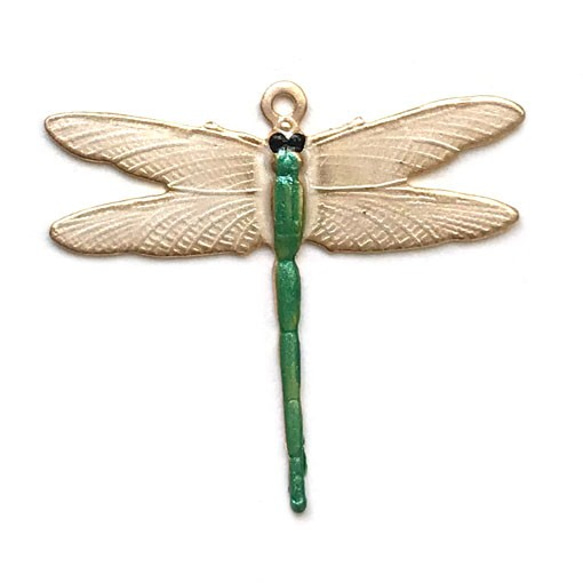 アメリカ製 メタルチャーム トンボ SC 昆虫 蜻蛉 とんぼ オオアオ