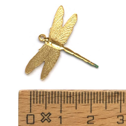 アメリカ製 メタルチャーム トンボ SC 昆虫 蜻蛉 とんぼ オオアオ