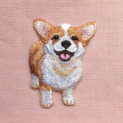 アップリケワッペン ベビードッグ　ウェルッシュコーギー犬　UI　w-1890 2枚目の画像