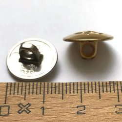 ドイツ製メタル ボタンモチーフ乗馬 ゴールド系S 15mm DB　2個 2271　DB 3枚目の画像
