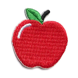 アップリケワッペン シンプルりんご2枚　 ST　　1987 2枚目の画像