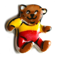 専用ページ　ミニチュア昭和のクマカップ(ブルー・イエロー) ボタン箱くまさん ミニチュアマグカップ 昭和のクマカップ 3色セット ドール