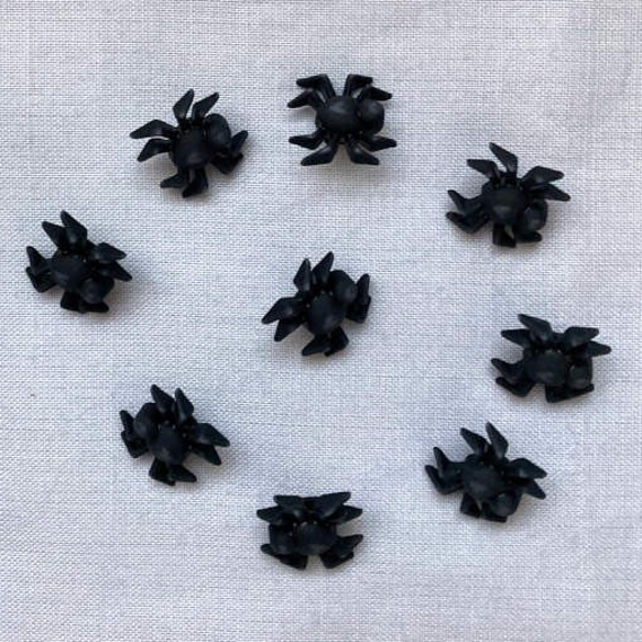 アメリカ Dress it up ボタン9個セットスパイダー 蜘蛛 昆虫 くも ハロウィン b-2420 2枚目の画像