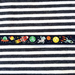 ドイツ 刺繍リボン 1m-スペースボーイ 宇宙飛行士 3枚目の画像