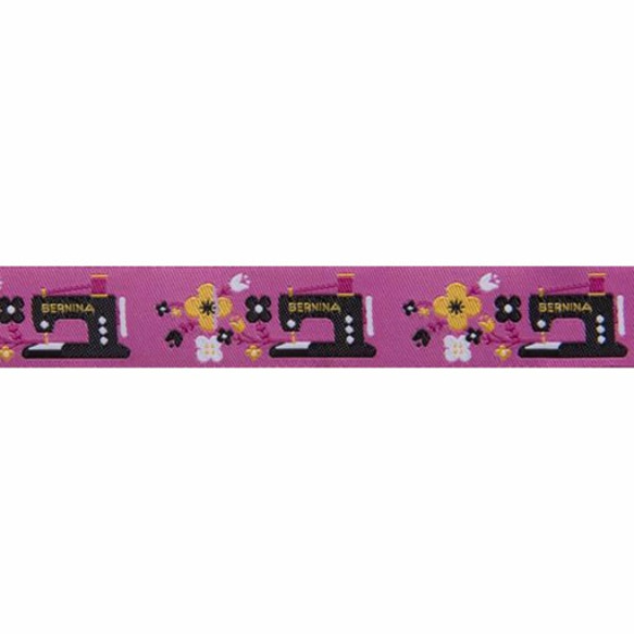 アメリカデザイン 刺繍リボン1ヤード-ミシン ピンク 3枚目の画像