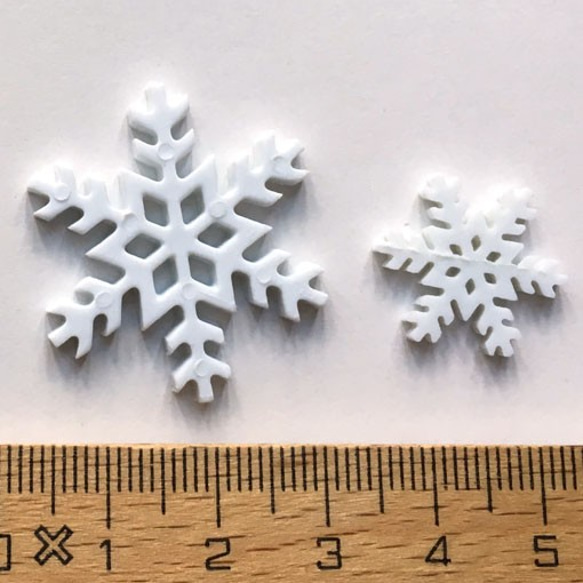 ガローア ボタン9個セット-スノーフレーク 雪印3　　1155　クリスマス　雪の結晶 3枚目の画像