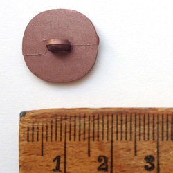 フランス ボタン17mm 花の紋章-イエロー 2個 B-354 3枚目の画像