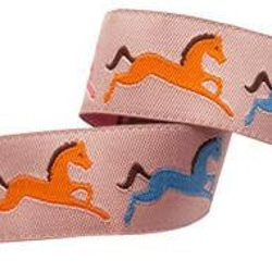 アメリカデザイン 刺繍リボン1ヤード-ホース ピーチ　馬 3枚目の画像