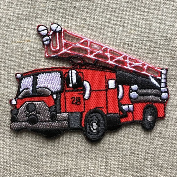 アップリケワッペン はしご付き消防車 1485 1枚目の画像