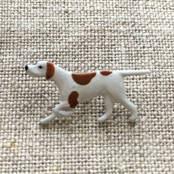 アメリカ製 メタルボタン-ポインター犬S 1717 2枚目の画像