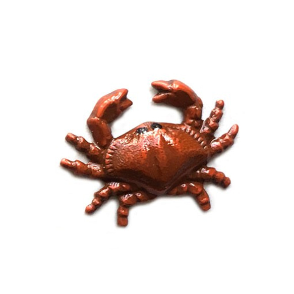 アメリカ製 メタルボタン-カニS 　1710　蟹 2枚目の画像