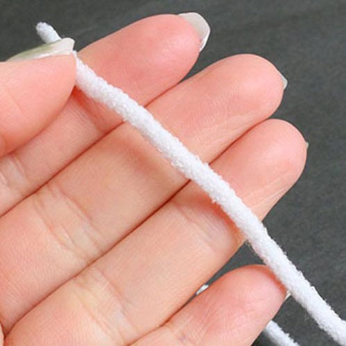 ◎日本製 マスクゴム オフ白 10m ふわふわ 丸ゴム ゴム紐 ひも ひも  