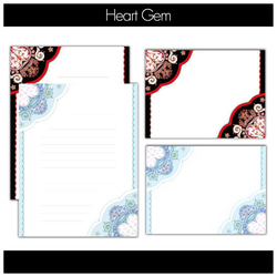   Heart Gemのレターセット2種詰合せ  2枚目の画像