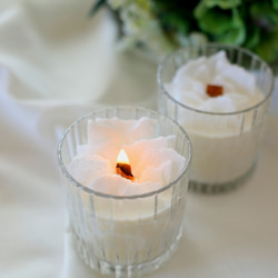 再販】冬 ポインセチアのキャンドルホルダー