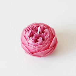 天然の蜜蝋　薔薇のキャンドル『ピンクメイプルローズ』 2枚目の画像