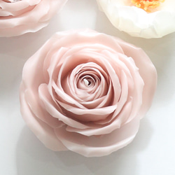 天然の蜜蝋　くすみピンクの薔薇キャンドル 4枚目の画像