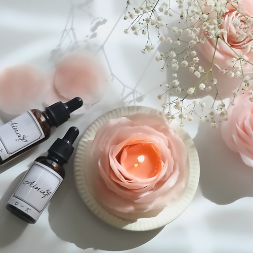 専用　ハンドメイドキャンドルホルダー　キャンドル　薔薇キャンドル 専用　ハンドメイドキャンドルホルダー　キャンドル　薔薇キャンドル