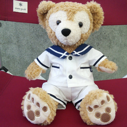 新品 Duffy ダッフィー 白セーラー マリン コスチューム レア 正規品 ダフの白マリンスーツ(ダッフィーコスチューム) その他