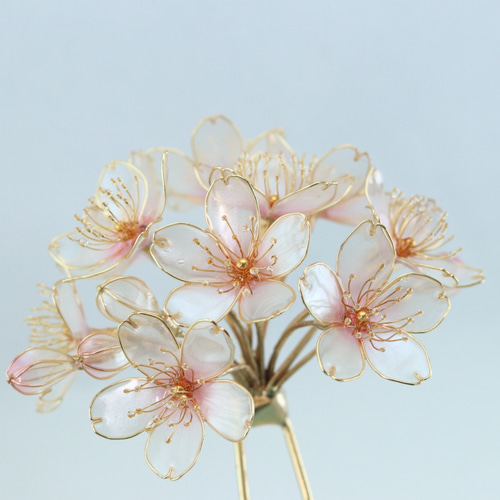 桜のかんざし ディップアート 着物 袴 和風 振り袖 留め袖 浴衣