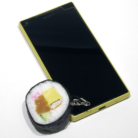 食べちゃいそうな 巻き寿司 食品サンプル キーホルダー ストラップ 3枚目の画像