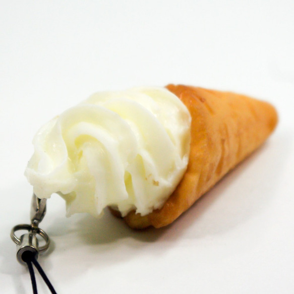 食べちゃいそうな ソフトクリーム 食品サンプル キーホルダー ストラップ 4枚目の画像