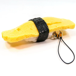 食べちゃいそうな 玉子ぎり寿司 食品サンプル キーホルダー ストラップ マグネット 3枚目の画像