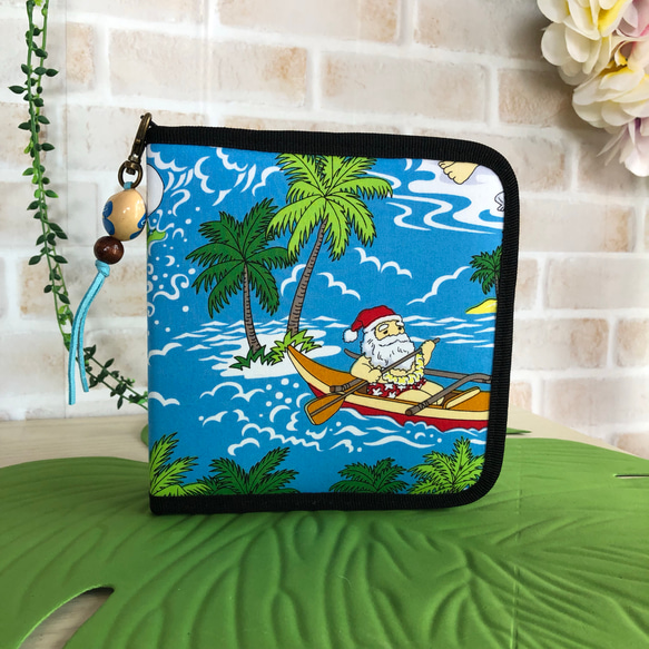 ハワイアン CDケース アロハサンタ ブルー その他インテリア雑貨