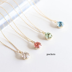 100％品質 スワロフスキークリスタルシンプル一粒ネックレス ネックレス アクセサリー