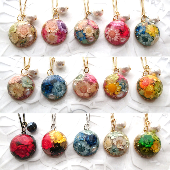 ★お好みオーダーできます★お花ドームのネックレス
orgonite & flowerdome jewelry 1枚目の画像