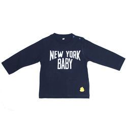 NEW YORK BABY Tシャツ ネイビー 1枚目の画像